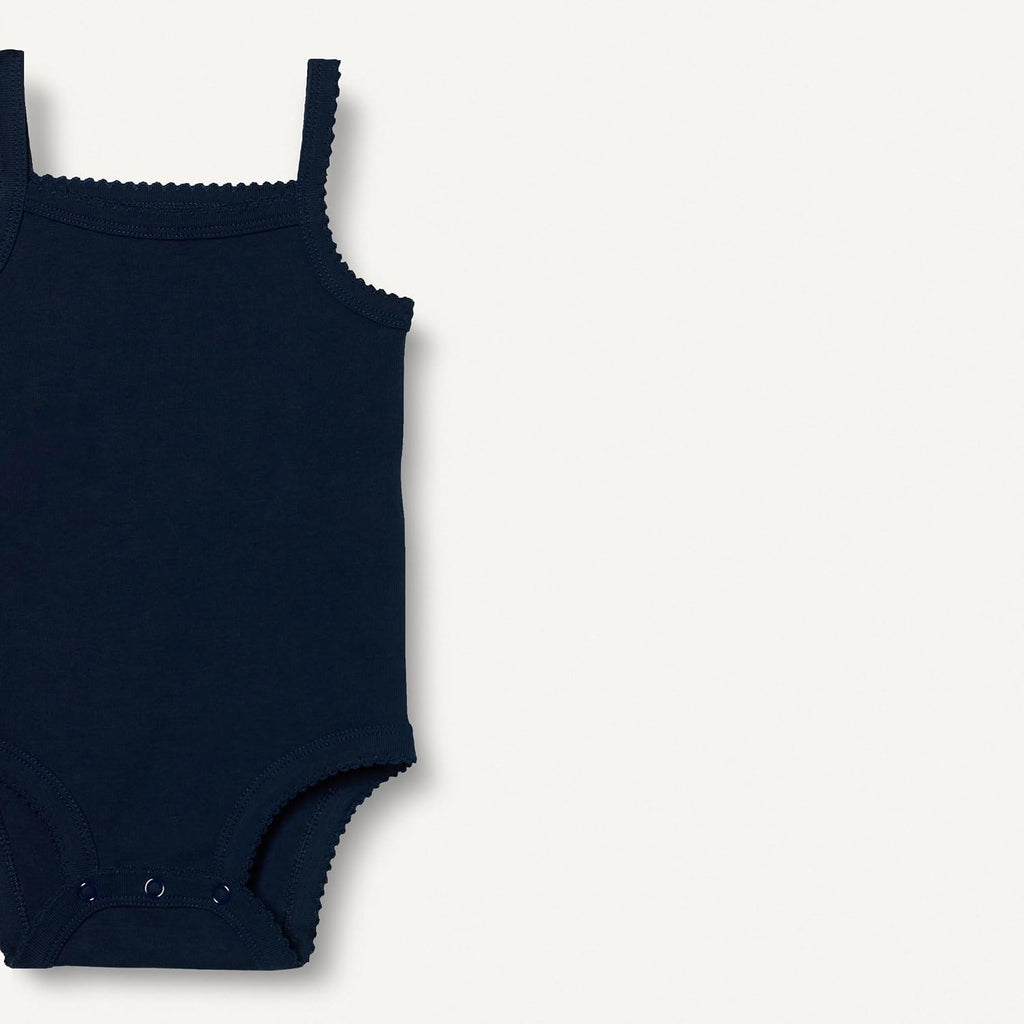 Baby Girls' Cotton Sleeveless Bodysuits, Baby Clothes, Pack of 3
