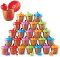 Alphabet Acorns Activity Set - ABC Puzzle, Preschool Learning Activities, Speech Therapy Materials, Manipulatives for Preschoolers, Fine Motor Skills