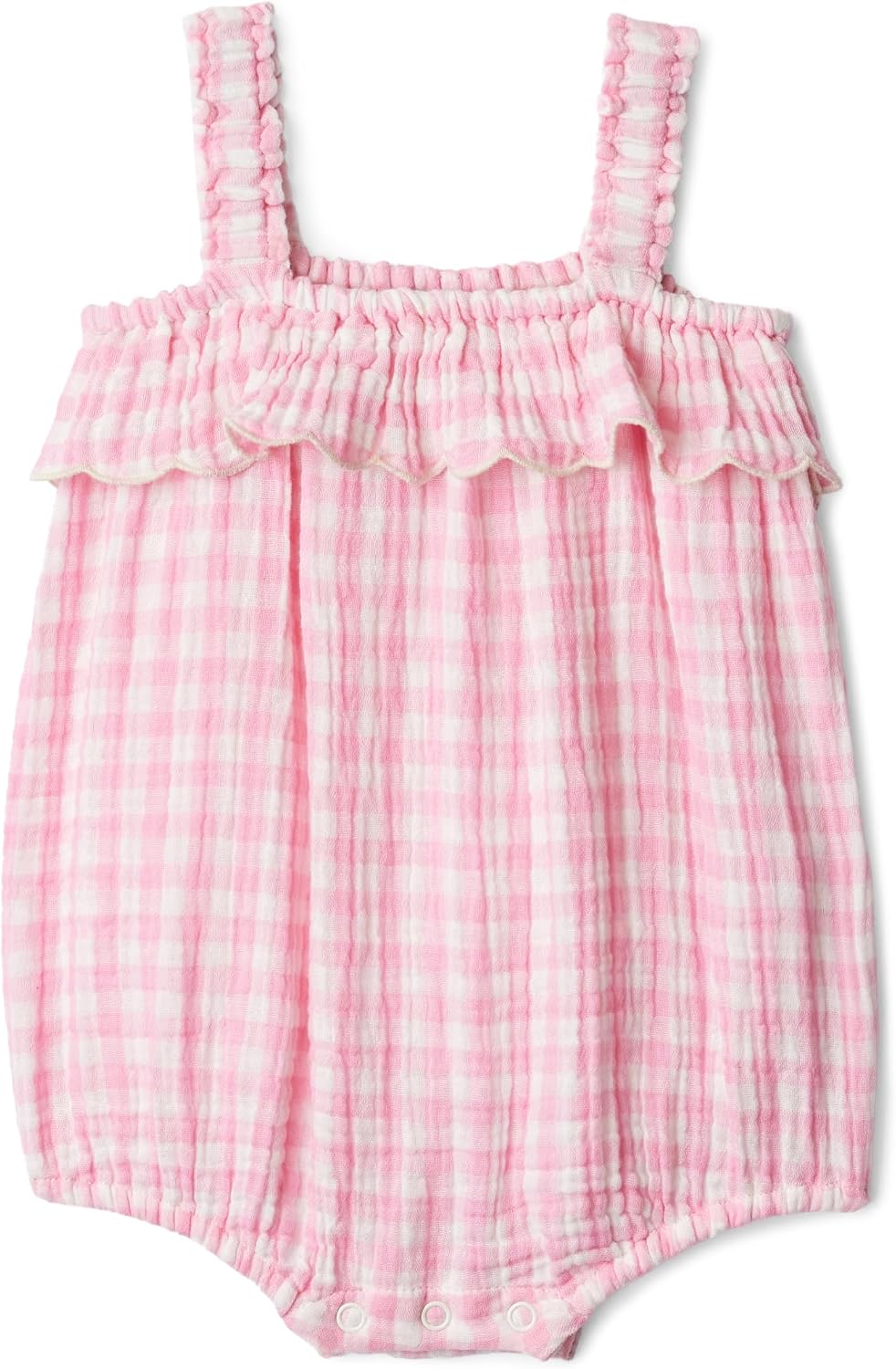 Baby Girls' Cotton Gauze Sleeveless Romper