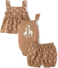 Baby Girls' And Newborn 3-piece Playwear Outfit